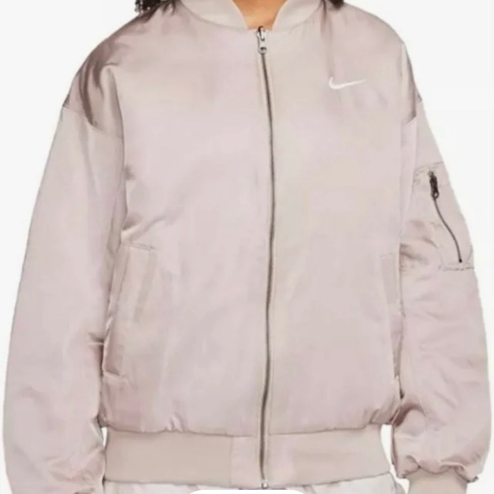 Nike Women's Reversible Bomber Jacket - Light Beige